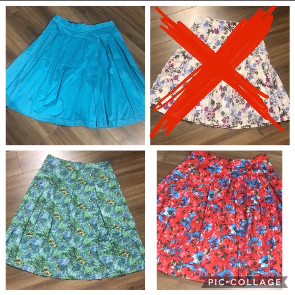 Talbots skirt bundle pleated a line